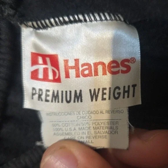 Hanes Premium Black Sweatpants, Men's Small Elastic Waist Drawstring Joggers - Picture 5 of 8